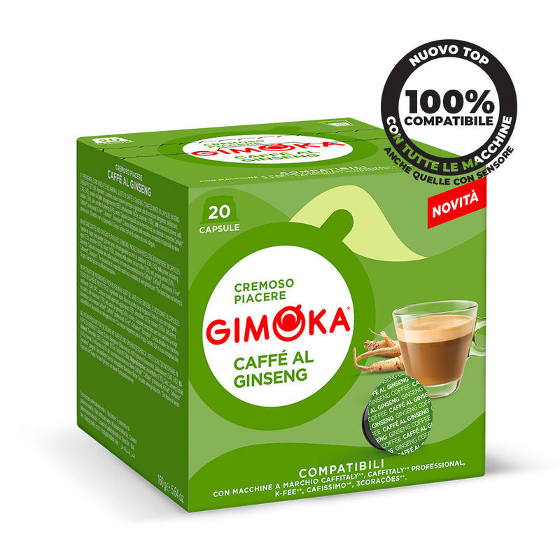 Gimoka caffè al ginseng bevanda compatibile Caffitaly –