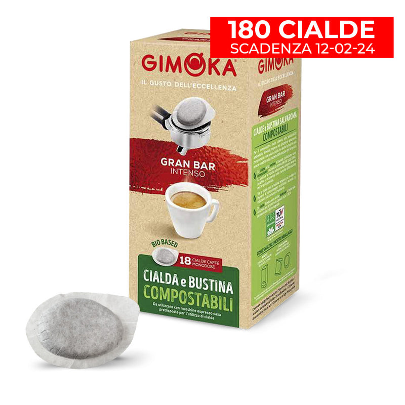 Gran Bar Intenso Gimoka cialda e bustina compostabile