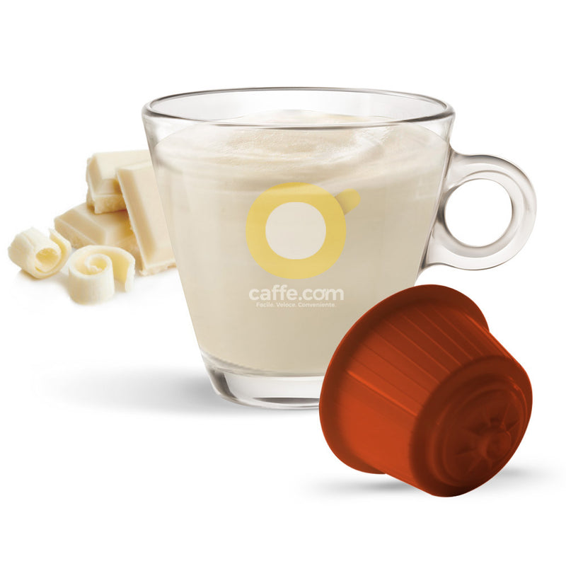 Bebida de chocolate blanco de Caffè Bonini en cápsulas compatibles con  NESCAFÉ® Dolce Gusto® –