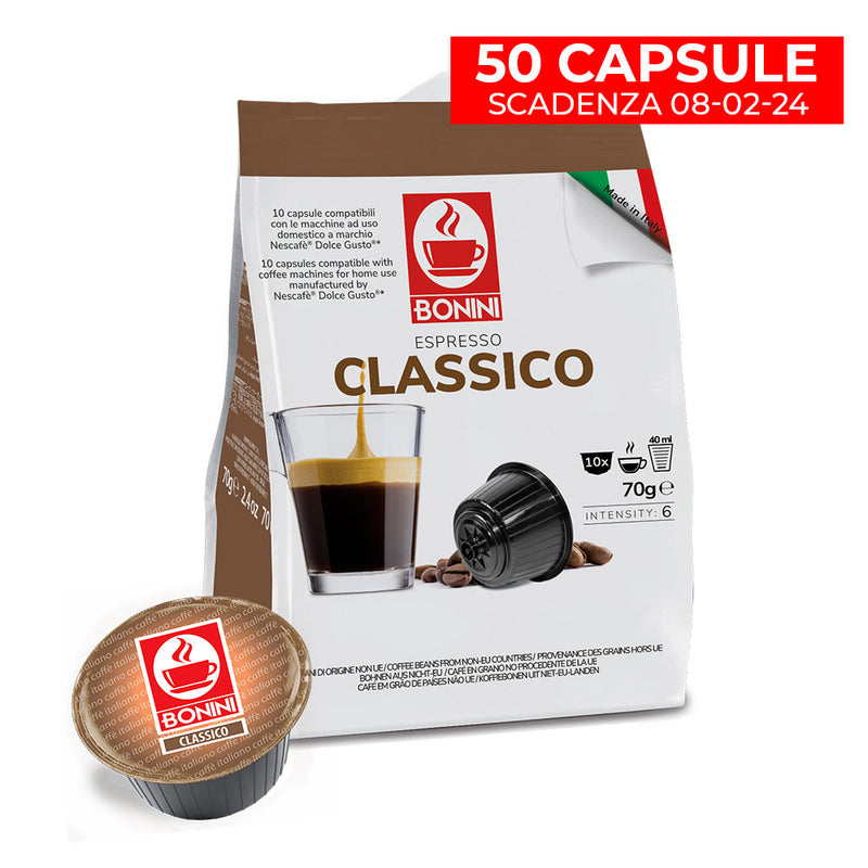 Caffè Bonini Classico Capsule Caffè Compatibili NESCAFÉ® Dolce Gusto®  confezione Flowpack –