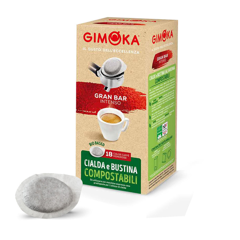 Gran Bar Intenso Gimoka cialda e bustina compostabile