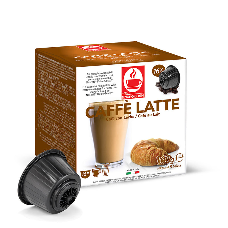 Caffè Bonini Caffè Latte Capsule Bevande Compatibili NESCAFÉ® Dolce Gusto®  –